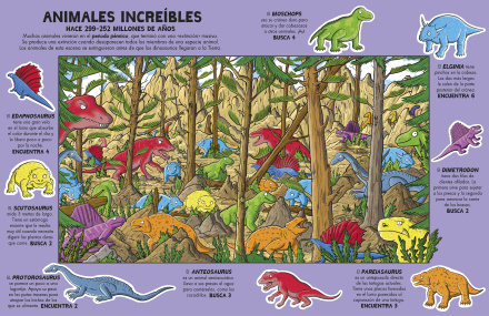 ¿Dónde está el dinosaurio?