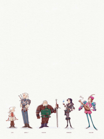 The witcher en pequeñito